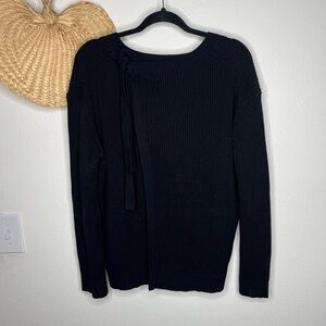 Vince Black Sweater Cotton and Cashmere